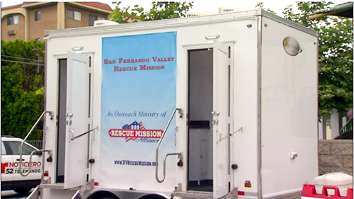 Rescue Mission mobile showers
