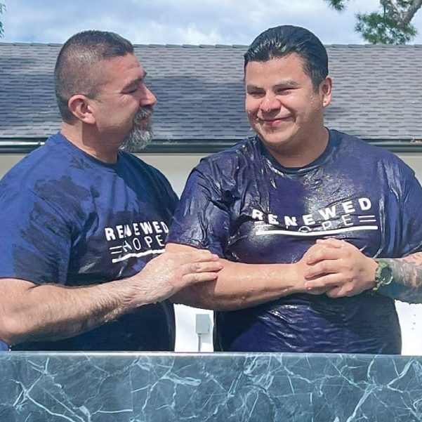 Hector was baptized in February. He knows Jesus has been “by his side” every day of his recovery.